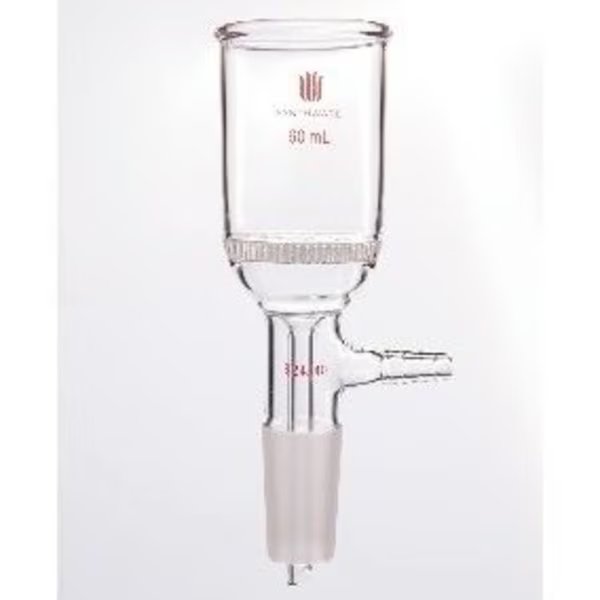 FILTER FUNNEL, BUCHNER, INNER JOINT, PERF PLATE, 32mm, 30mL, 14/20, Synthware, Mfr#: F963014